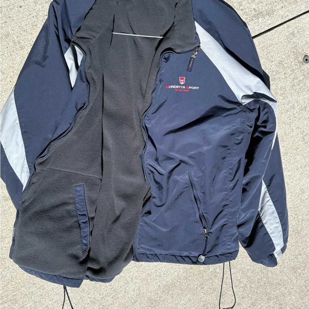 Mondetta Blue and Gray Windbreaker Jacket